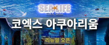 [이벤트] 겨울에 만나는 경이로운 해양 생물 <코엑스 아쿠아리움> 2월 할인 초청(5인 이상)(26-020)